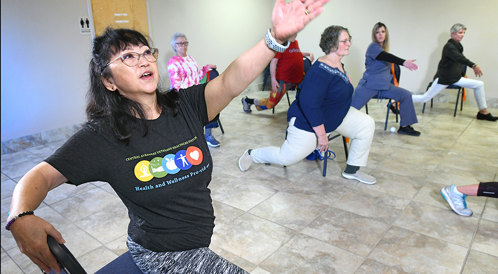 Arkansas Veterans’ chair yoga helps with mobility, attitude