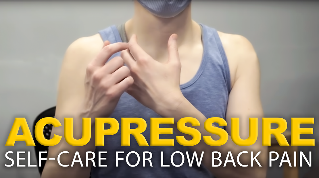 Acupressure for low back pain relief