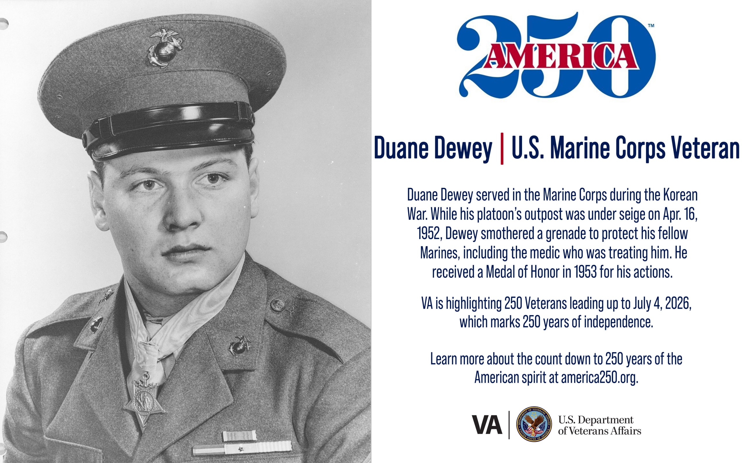 America Marine Veteran Duane Dewey VA News