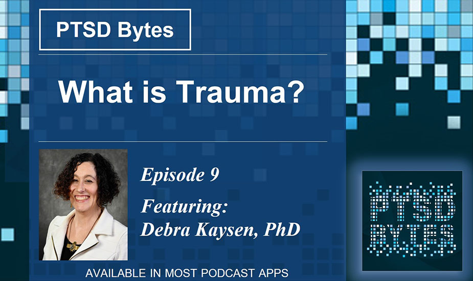 PTSD Bytes what is trauma banner