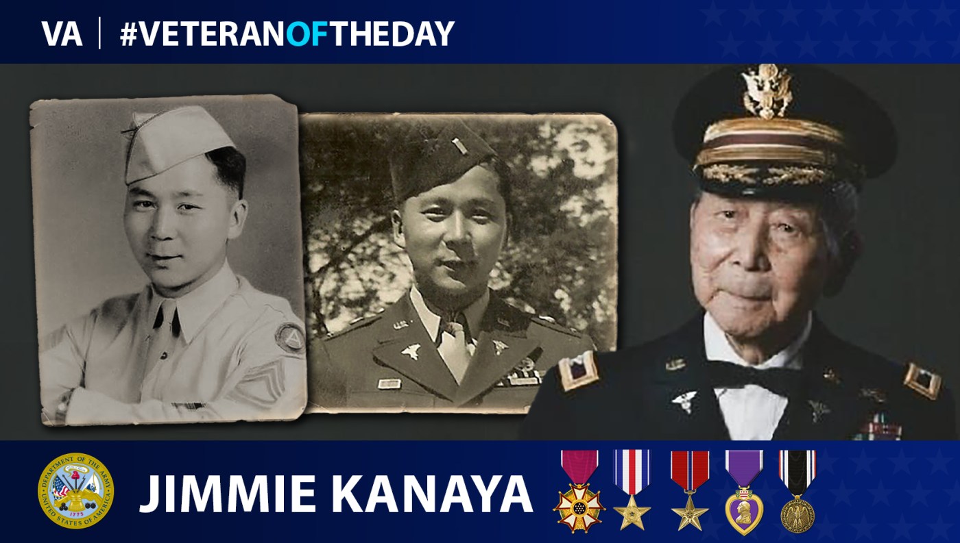 Army Veteran Jimmie Kanaya is today’s Veteran of the Day.