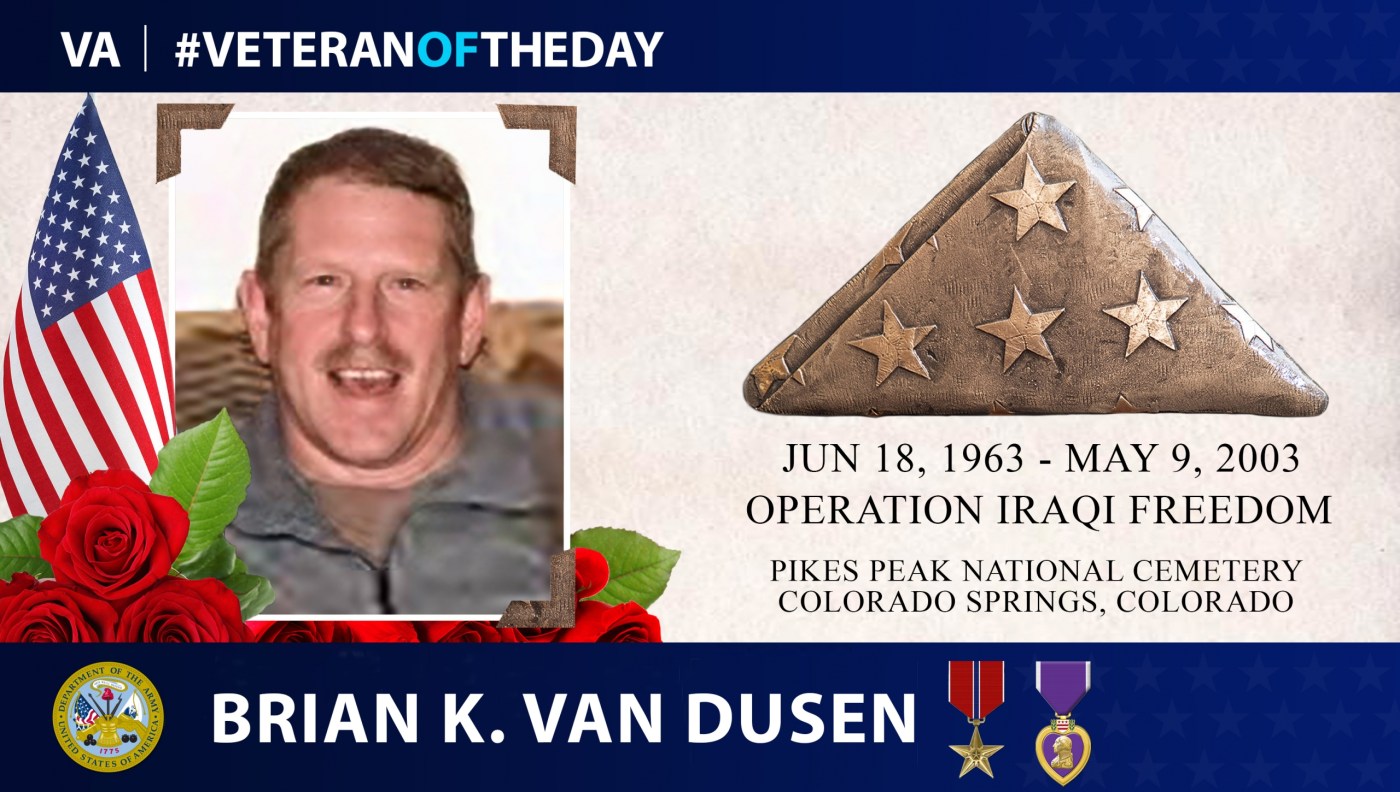 Army Veteran Brian Keith Van Dusen is today’s Veteran of the Day.