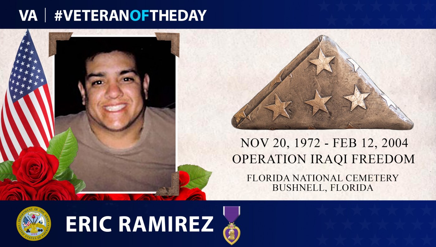 #VeteranOfTheDay National Guard Veteran Eric Ulysses Ramirez