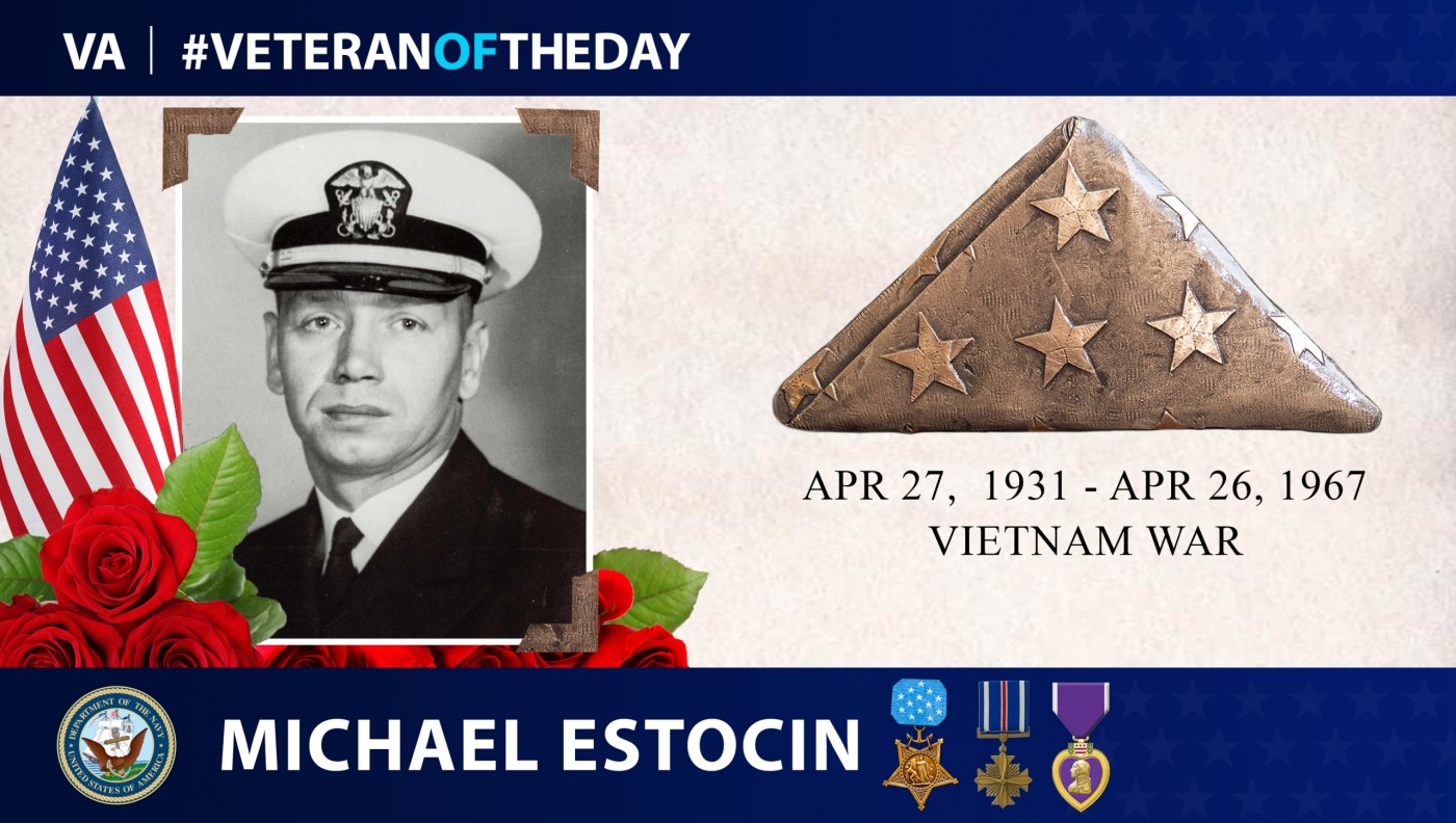 Navy Veteran Michael Estocin is today’s Veteran of the Day.