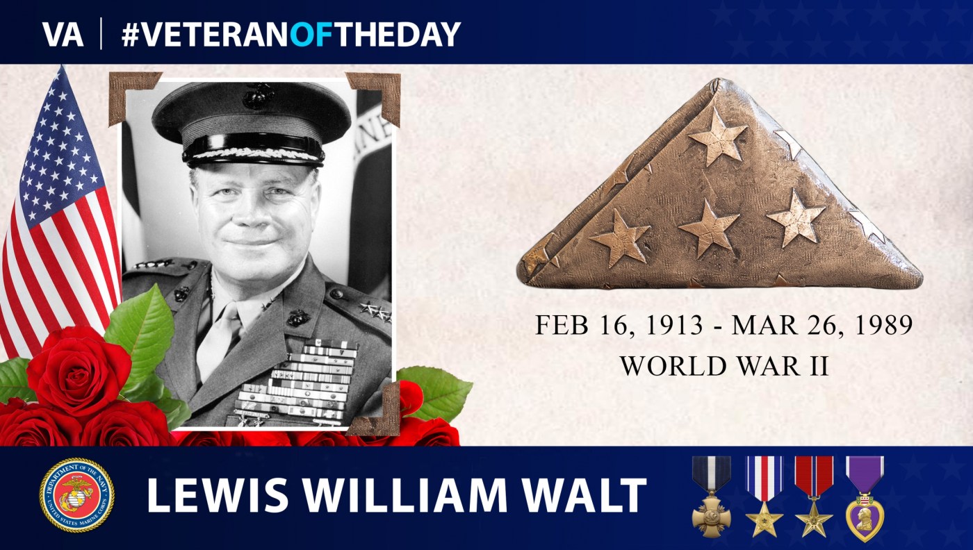 #VeteranOfTheDay Marine Corps Veteran Lewis William Walt