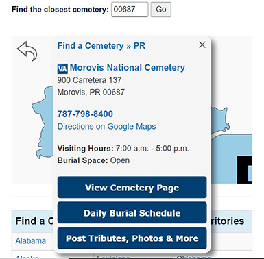 Find a cemetery