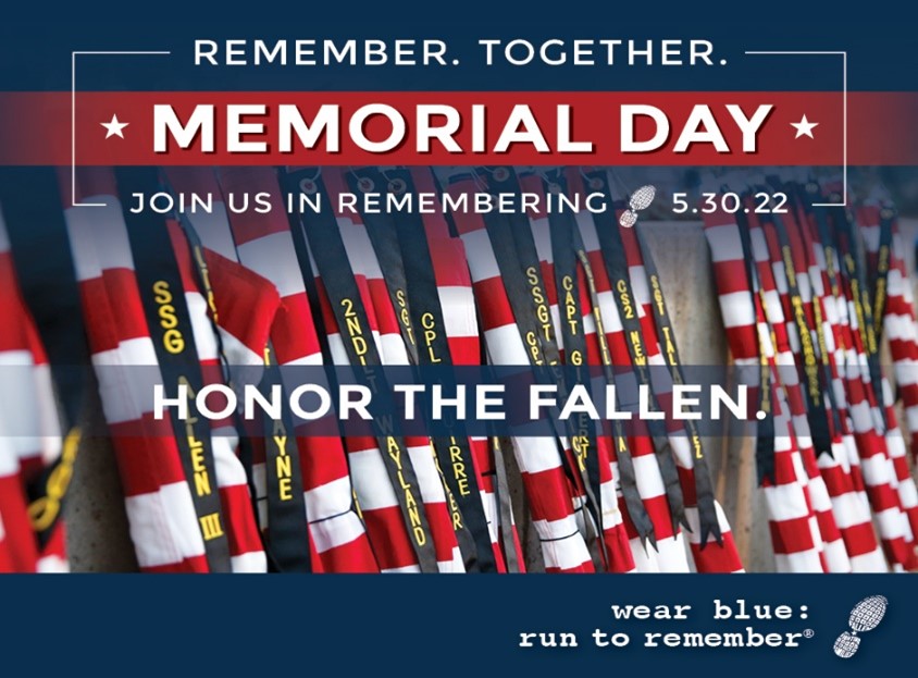 wear blue run to remember banner