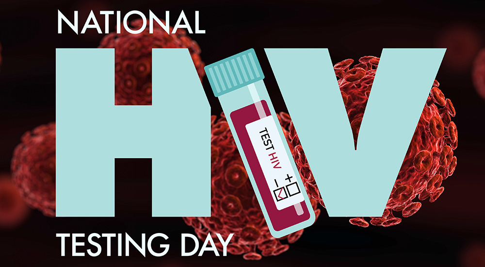 Graphic poster for HIV testing day