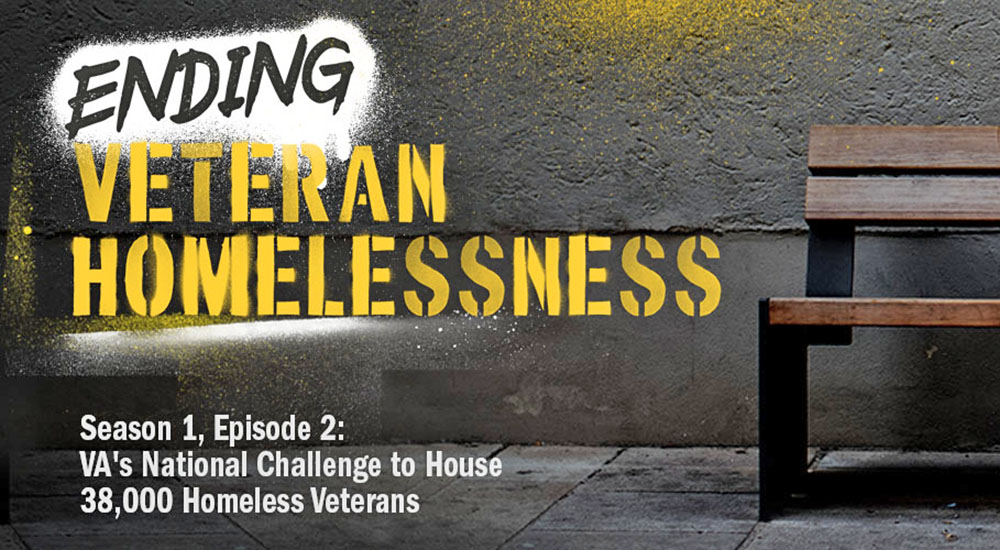 Ending homelessness for 38,000 Veterans banner