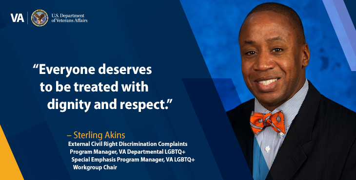 Akins’ belief in being a servant leader shapes his approach to VA’s LGBTQ+ community, Veterans’ concerns.