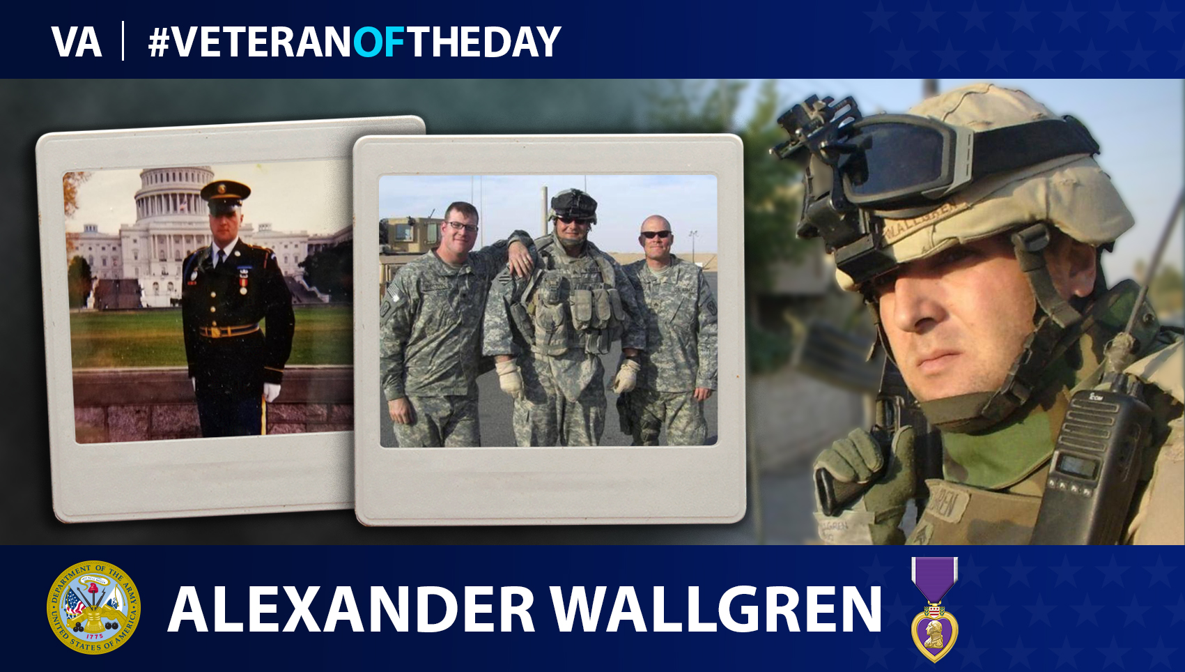 Army Veteran Alexander Wallgren is today’s Veteran of the Day.