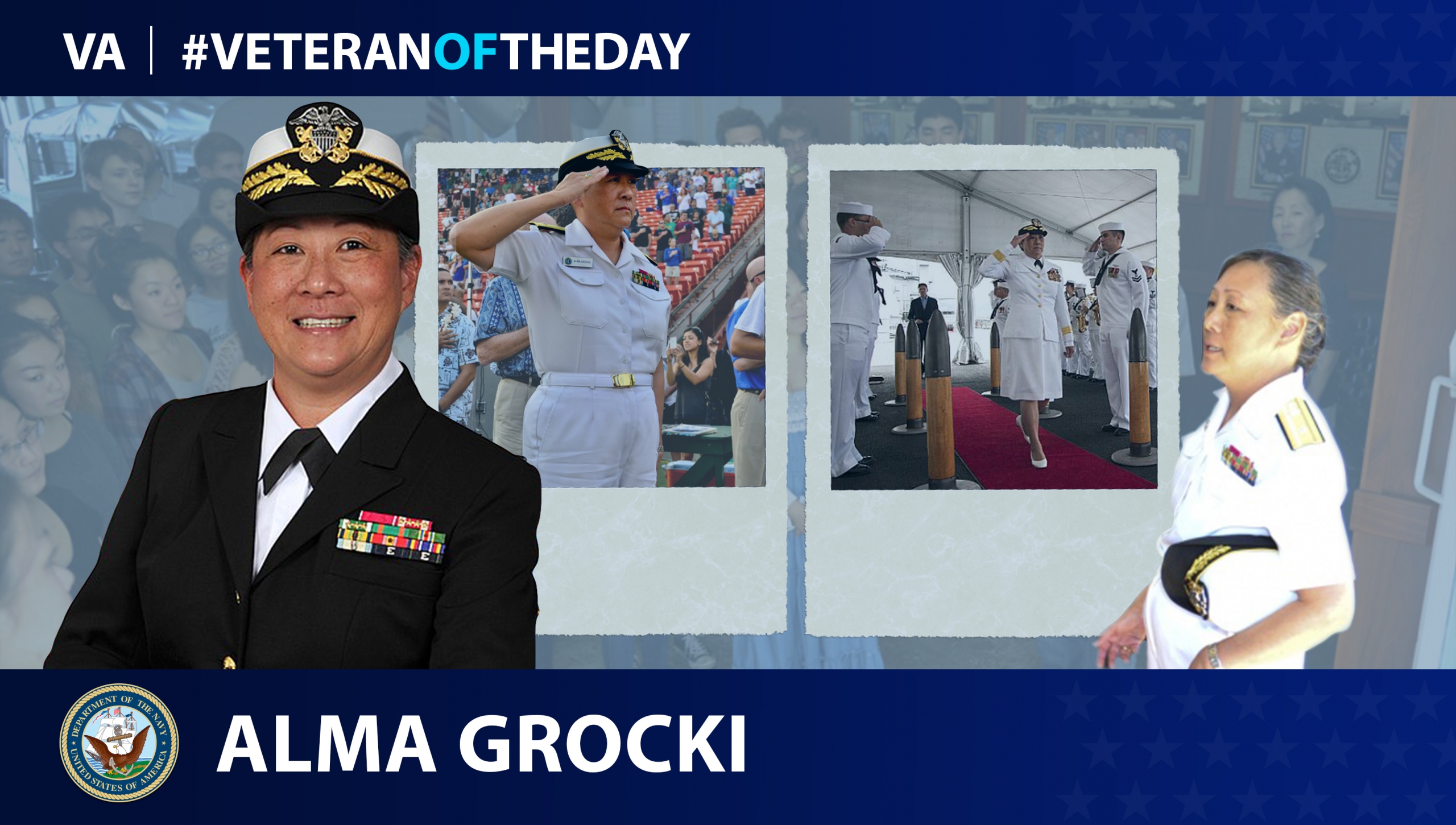 Navy Veteran Alma Grocki is today’s Veteran of the Day.