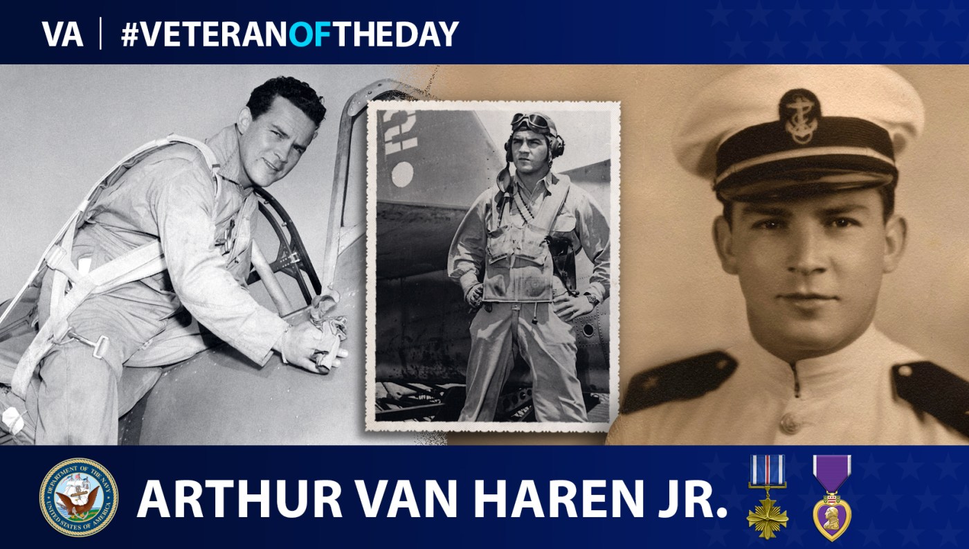 Navy Veteran Arthur Van Haren Jr. is today’s Veteran of the Day.