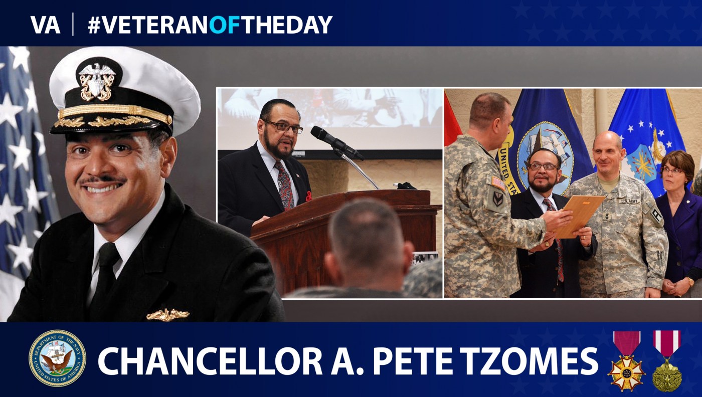 #VeteranOfTheDay Navy Veteran Chancellor Alphonso “Pete” Tzomes