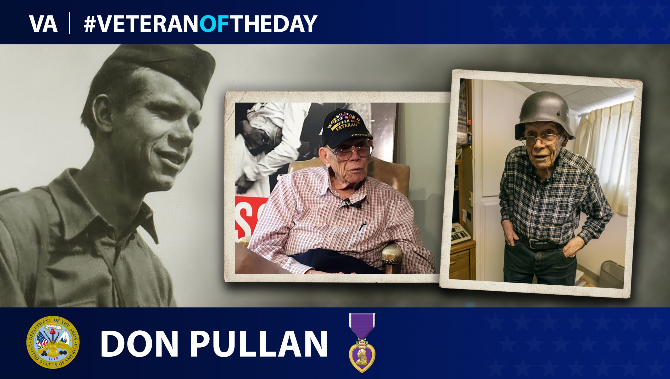 Army Veteran Donald “Don” W. Pullan is today’s Veteran of the Day.