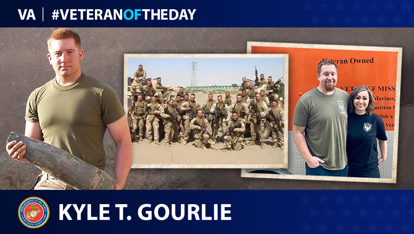 Marine Corps Veteran Kyle T. Gourlie is today’s Veteran of the Day.