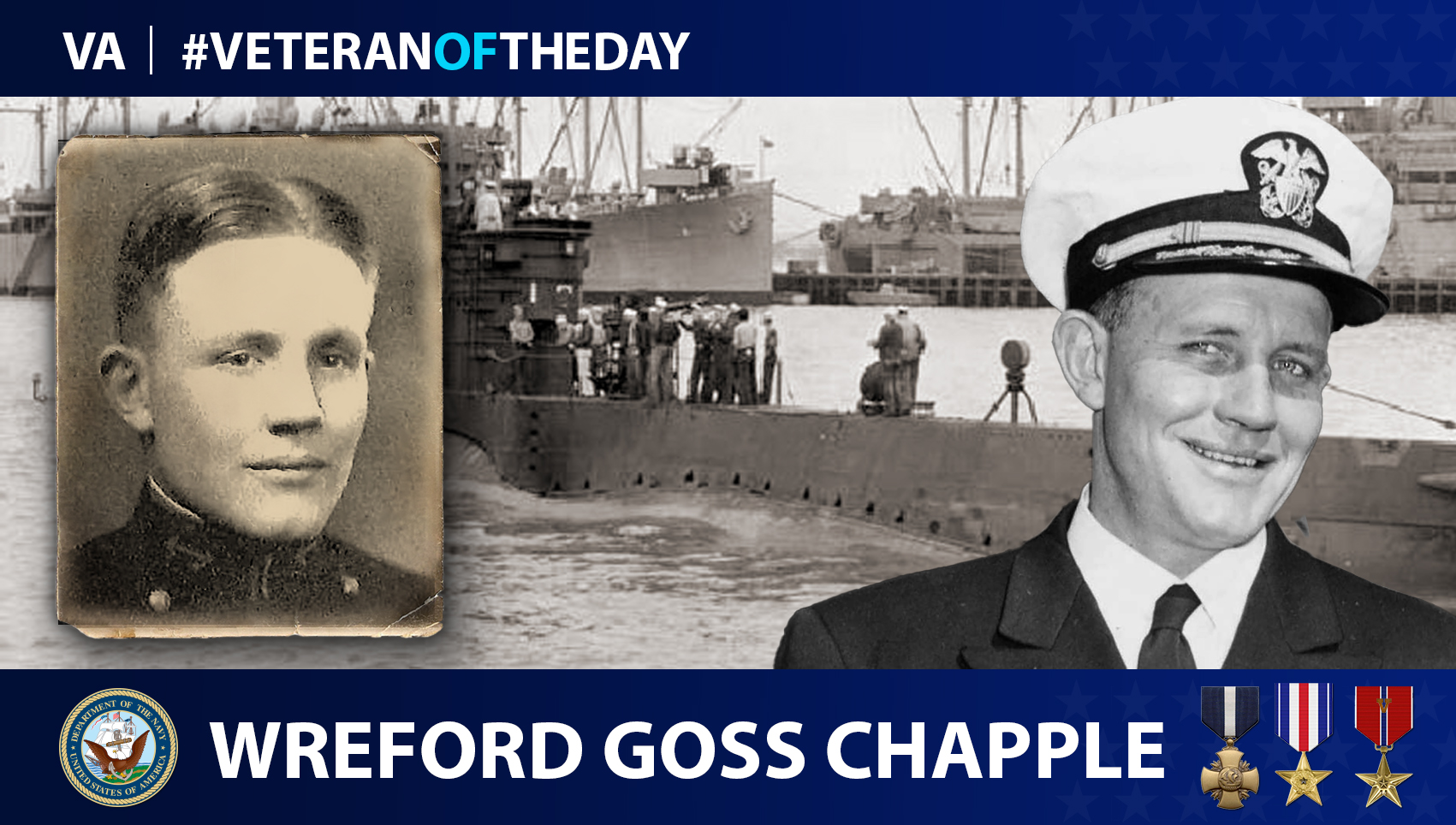 Navy Veteran Wreford Goss Chapple is today's Veteran of the Day.