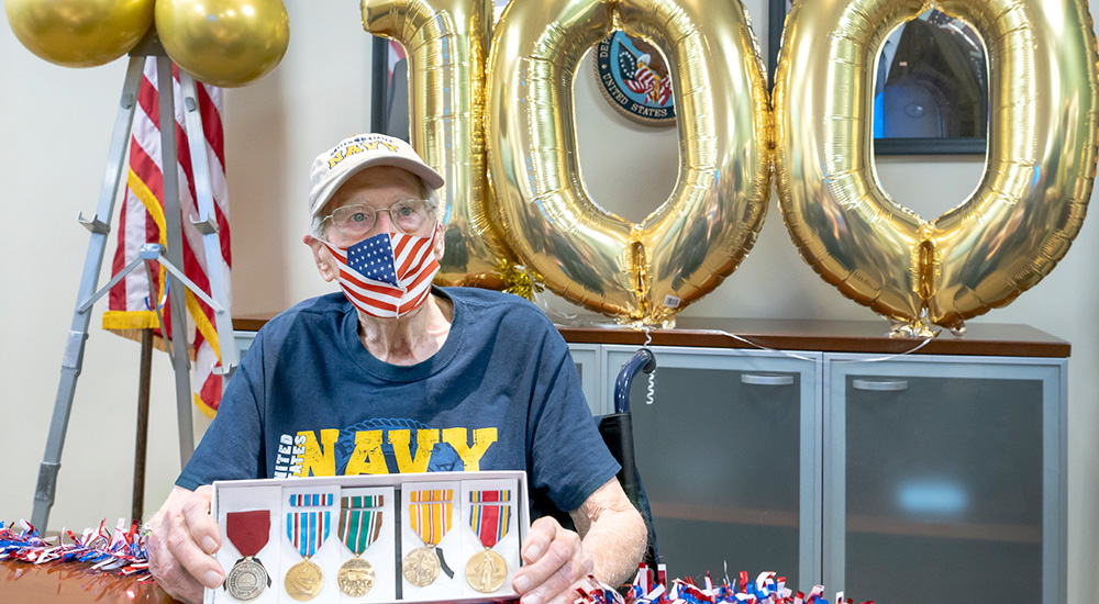 World War II Veteran Celebrates 100th Birthday In Pensacola - VA News