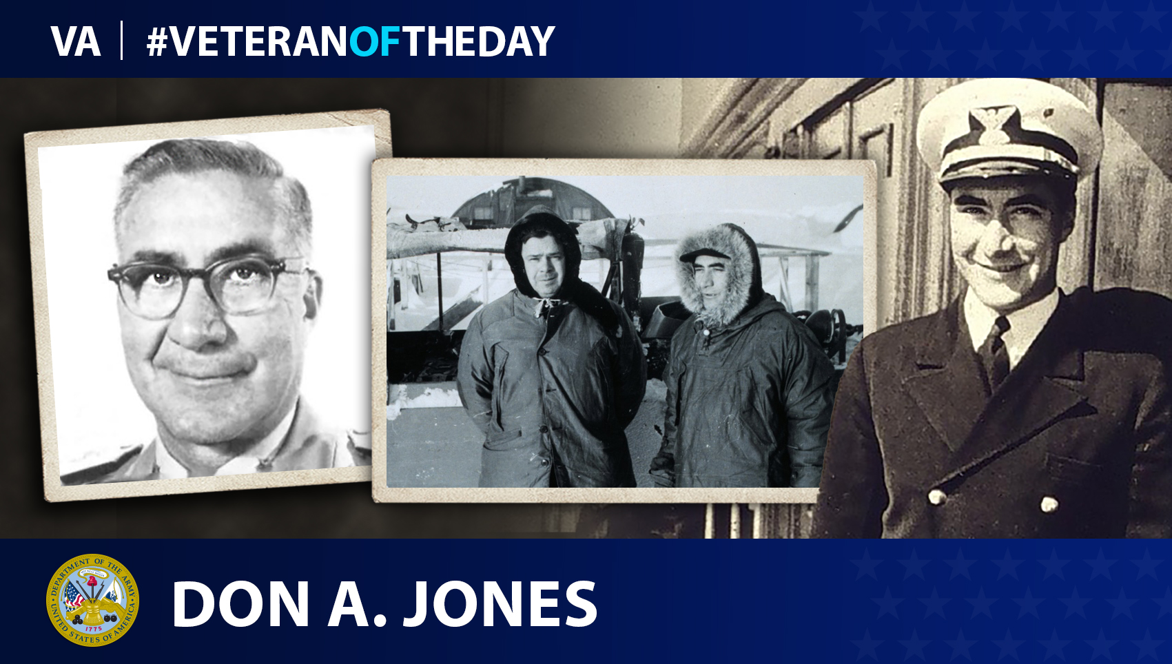 Coast and Geodetic Survey Corps Veteran Don A. Jones is today’s Veteran of the Day.