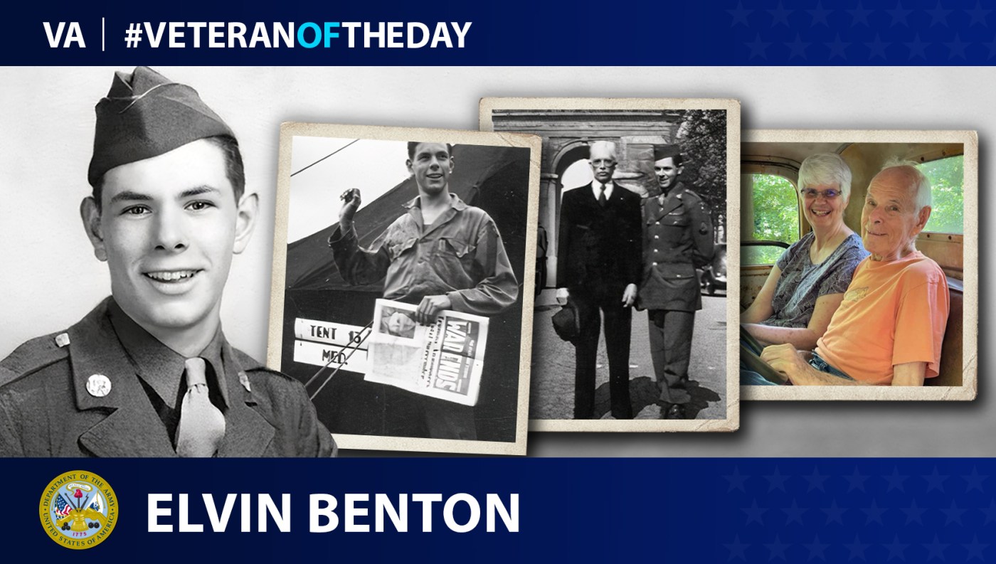 Army Veteran Elvin Benton is today’s Veteran of the Day.