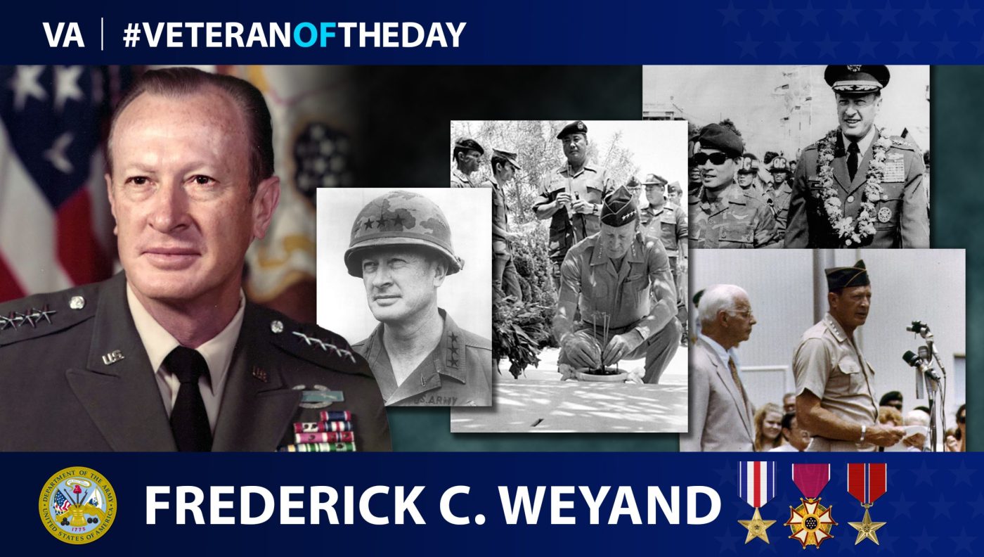 Army Veteran Frederick Weyand is today's Veteran of the Day.