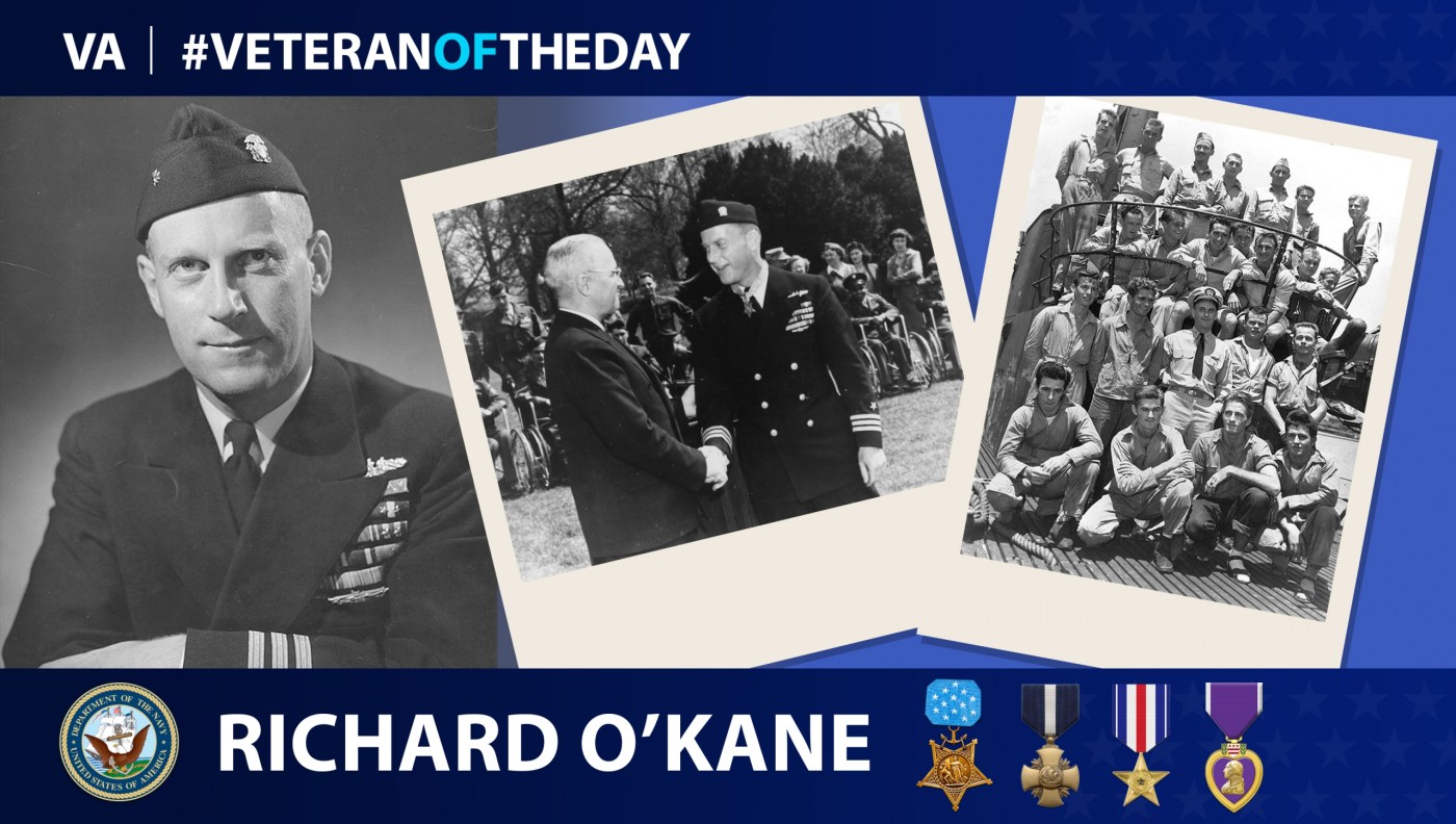 Navy Veteran Richard O’Kane is today’s Veteran of the Day.