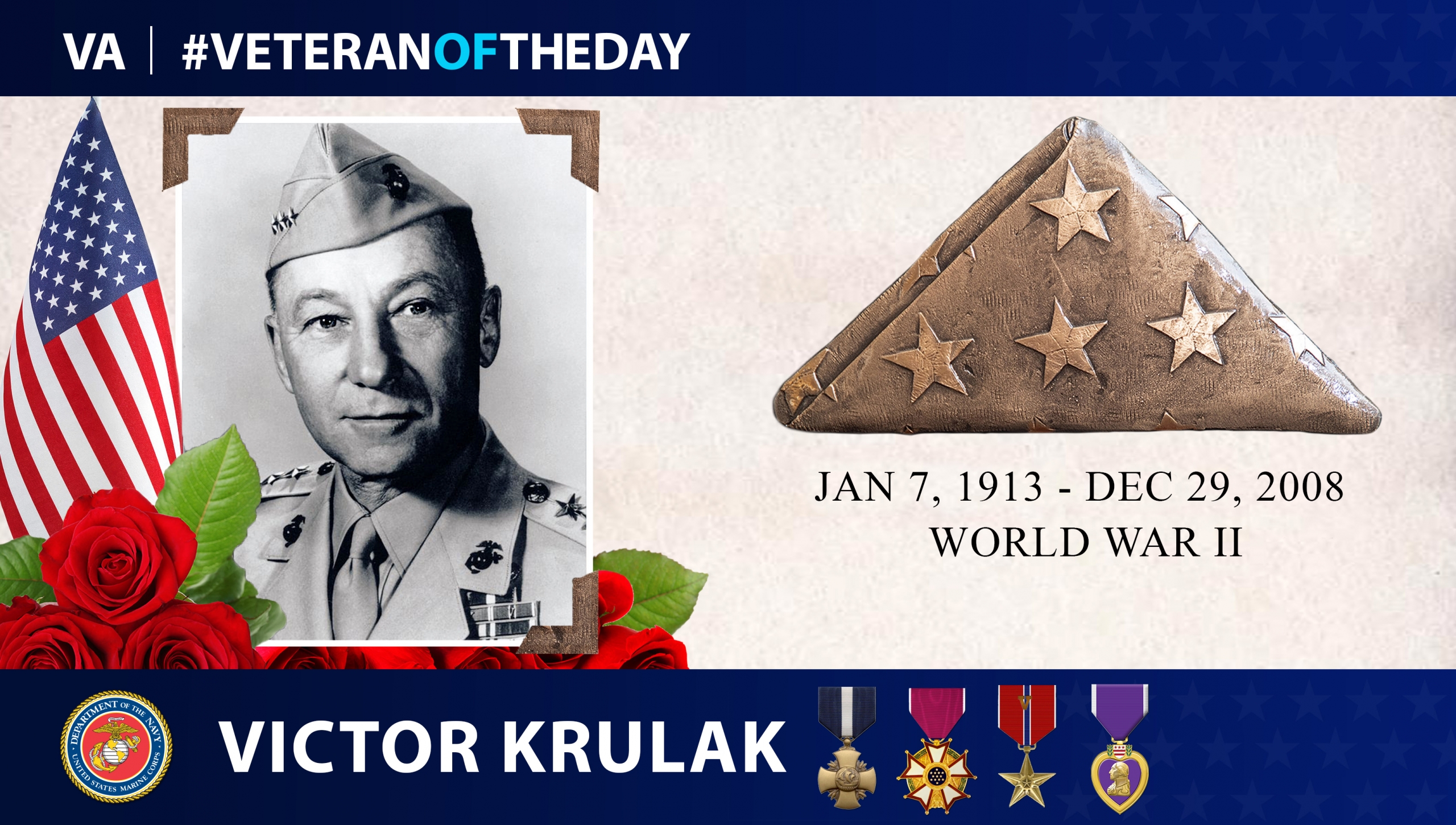 Veteranoftheday Marine Corps Veteran Victor “brute” Harold Krulak Va
