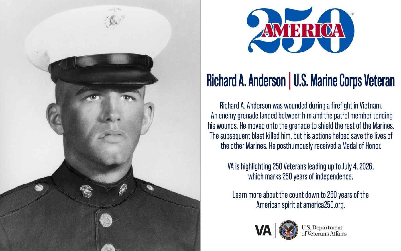 America250: Marine Corps Veteran Richard A. Anderson