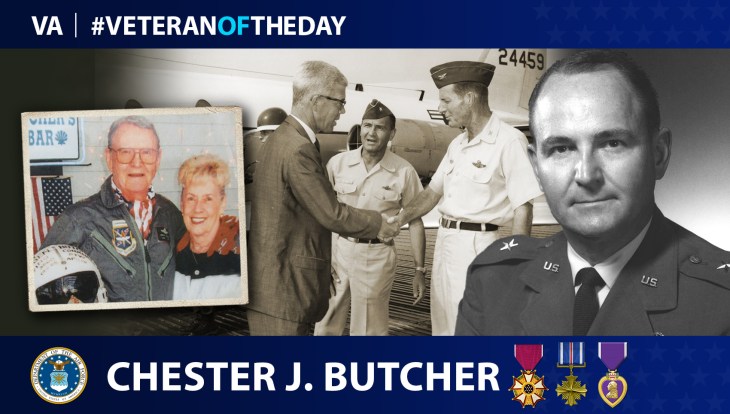 Air Force Veteran Chester J. Butcher is today's Veteran of the Day.