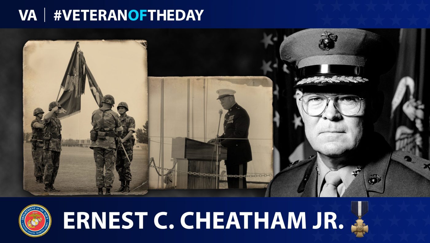 Marine Corps Veteran Ernest C. Cheatham Jr. is today's Veteran of the Day.