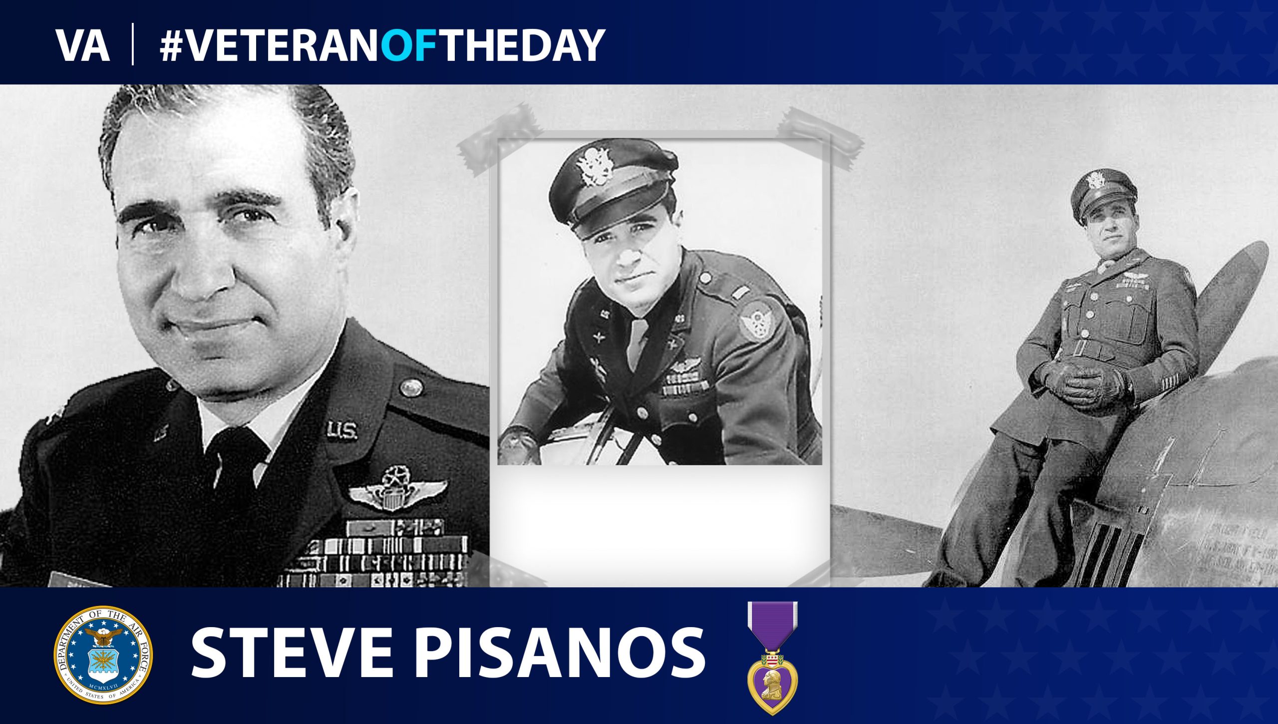Air Force Veteran Spiros “Steve” Pisanos is today’s Veteran of the Day.