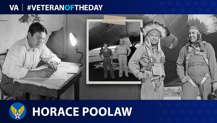 Army Air Forces Veteran Horace Poolaw is today’s #VeteranOfTheDay.