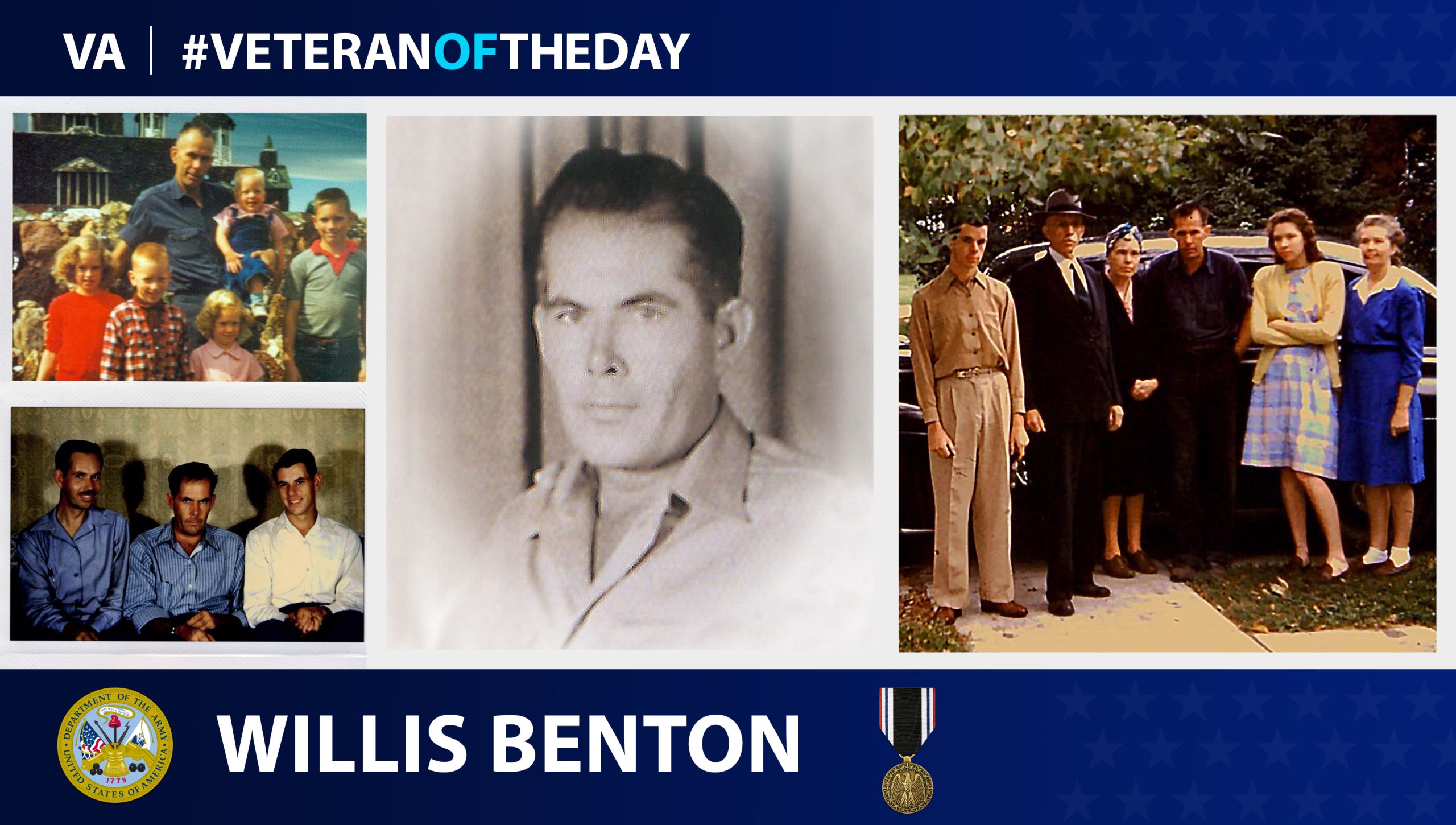 Army Veteran Willis Lee Benton is today’s Veteran of the Day.