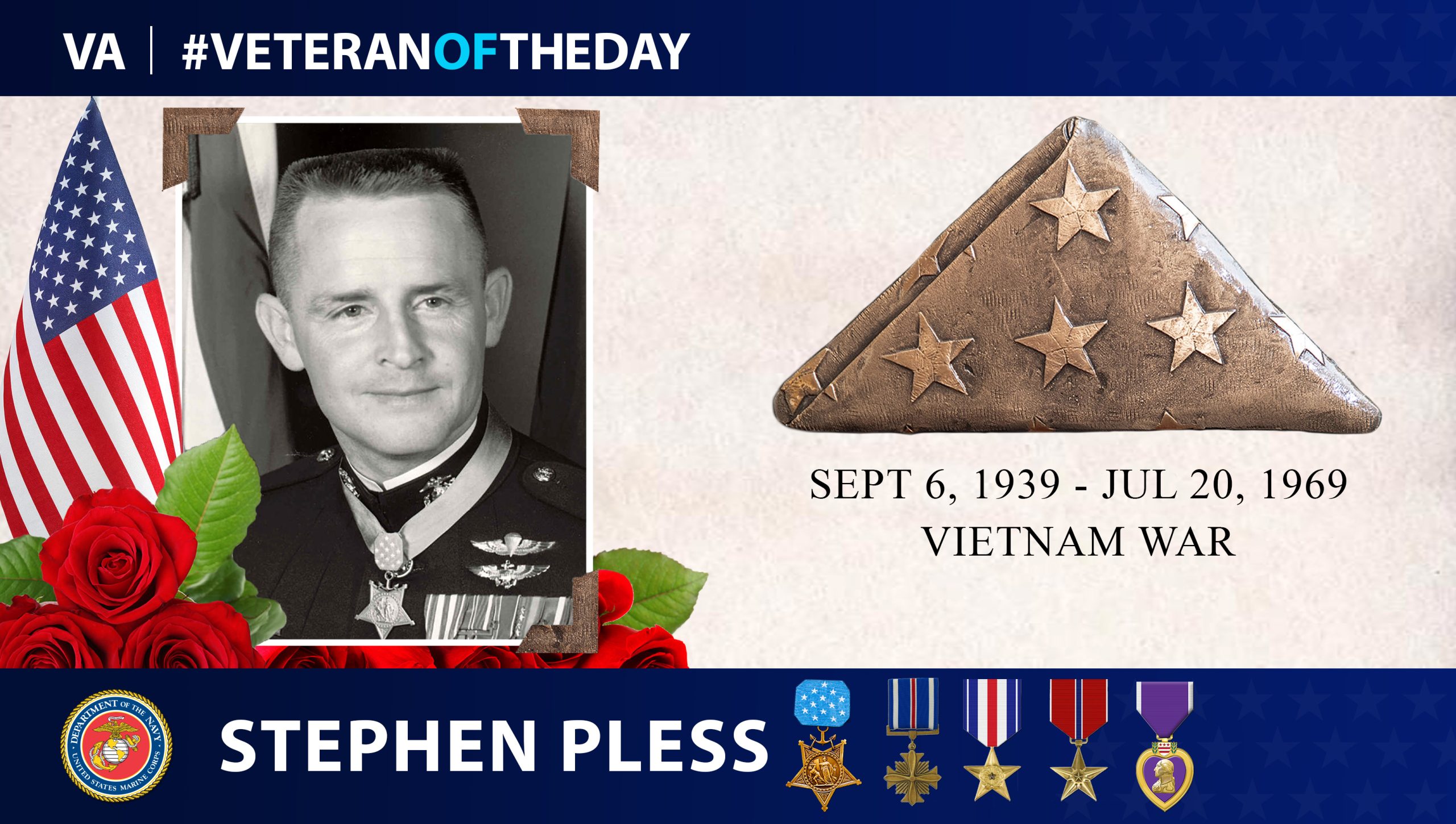 Marine Corps Veteran Stephen W. Pless is today’s Veteran of the Day