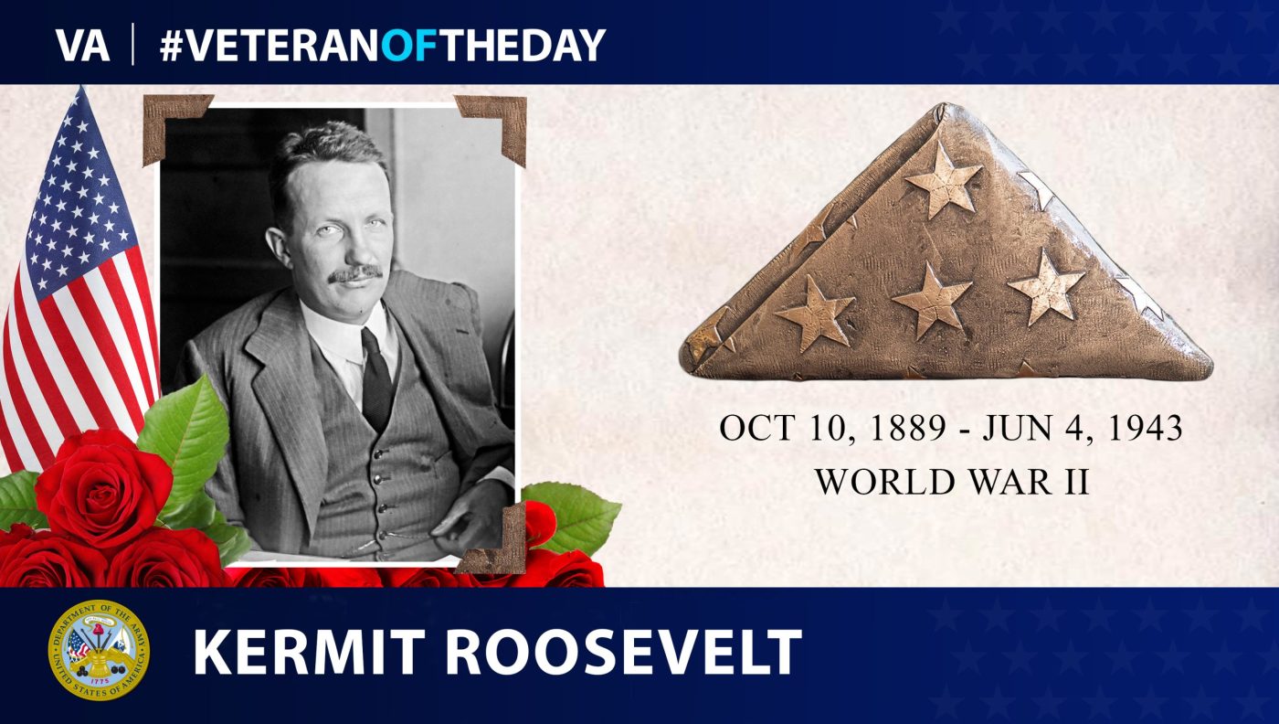 #VeteranOfTheDay Army Veteran Kermit Roosevelt Sr.