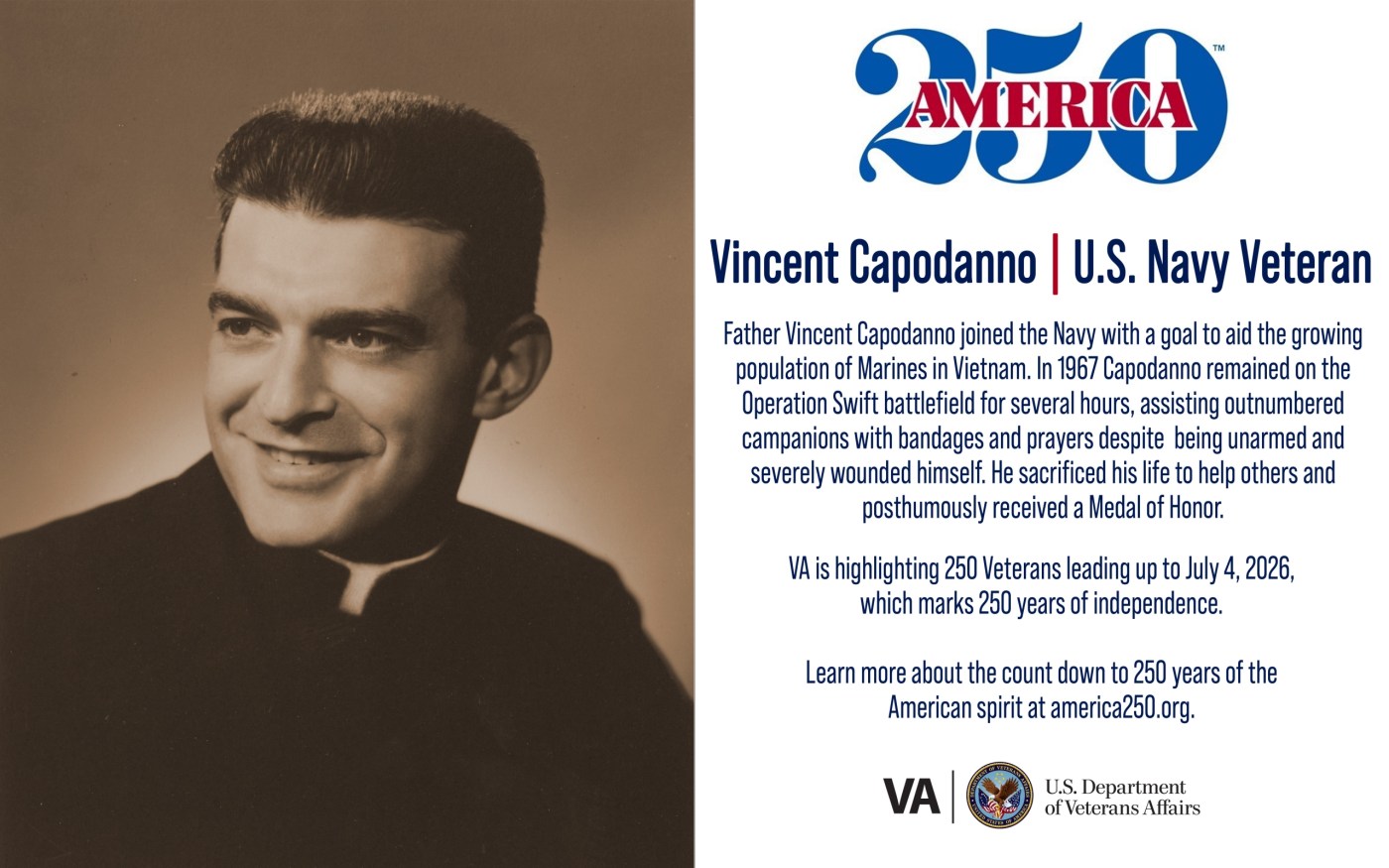 America250: Navy Veteran Vincent Capodanno