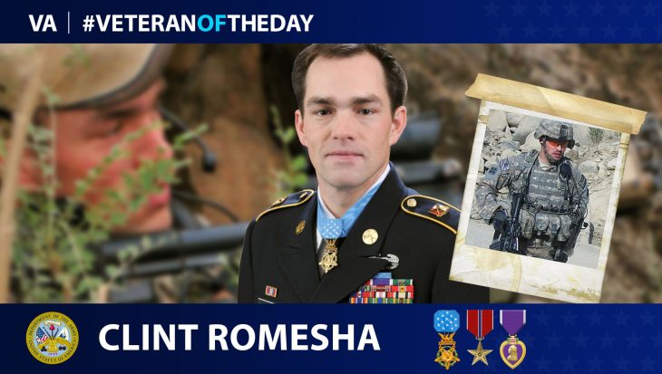 Army Veteran Clint Lovar Romesha is today's Veteran of the Day.