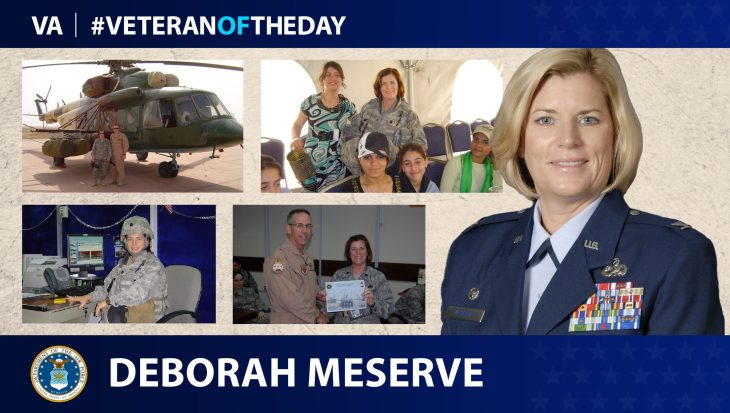 Air Force Veteran Deborah Meserve is today’s Veteran of the Day.