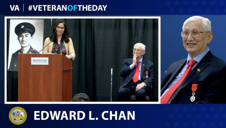 Army Veteran Edward Chan is today’s Veteran of the Day.