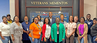 VA staff group photo; house Veterans