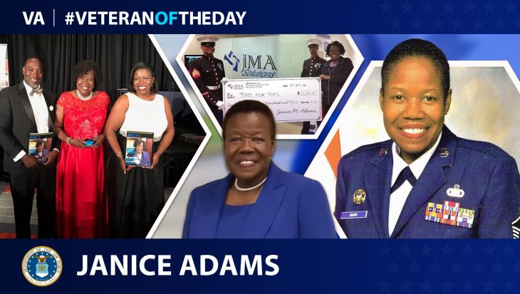Air Force Veteran Janice Adams is today’s Veteran of the Day.