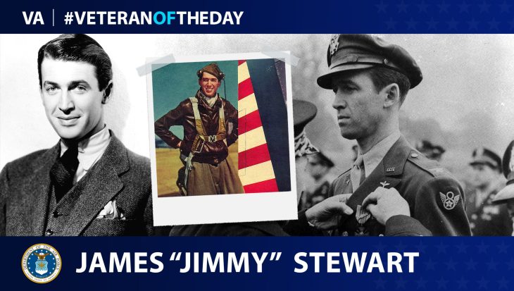 Army Air Corps and Air Force Veteran James “Jimmy” Maitland Stewart is today’s Veteran of the Day.