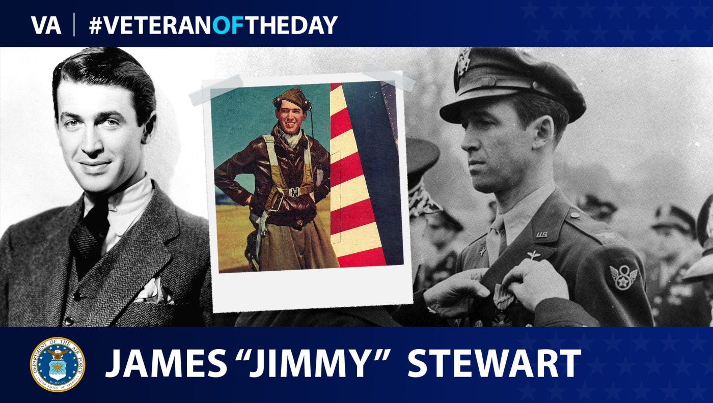 #VeteranOfTheDay Army Air Corps and Air Force Veteran James “Jimmy” Maitland Stewart