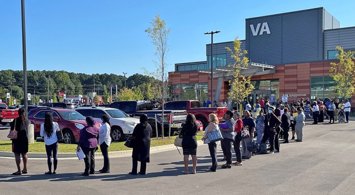 Long line of Birmingham applicants