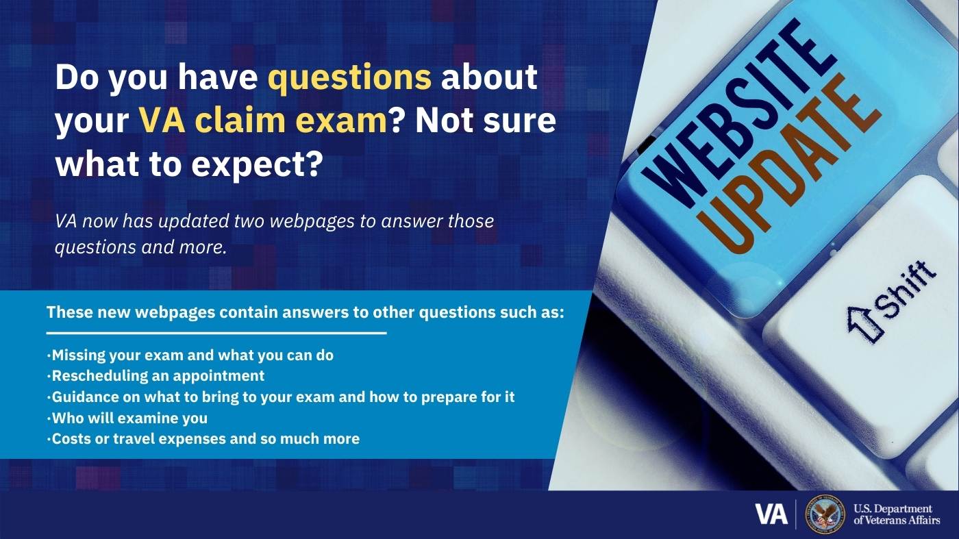 Your VA claim exam questions answered VA News