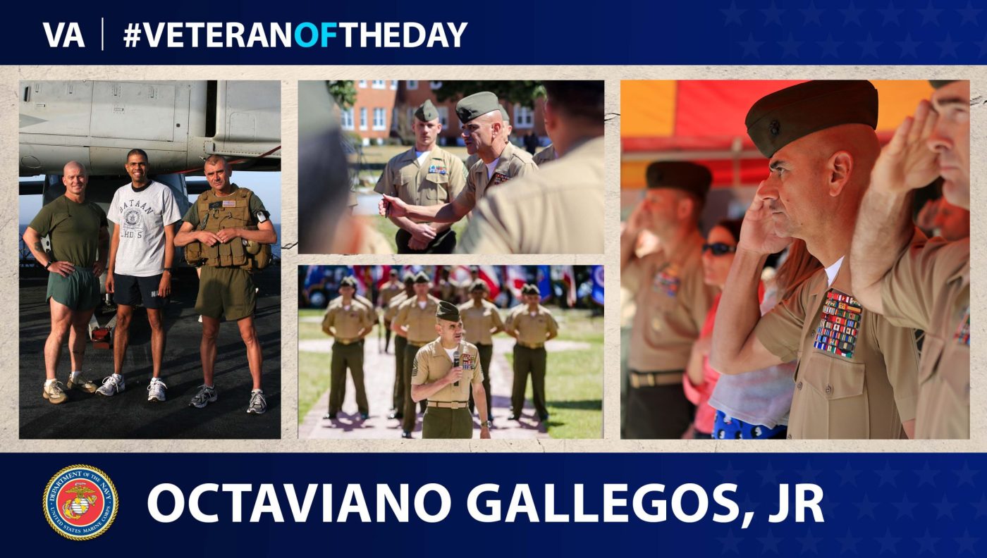 #VeteranOfTheDay Marine Veteran Octaviano Gallegos Jr.
