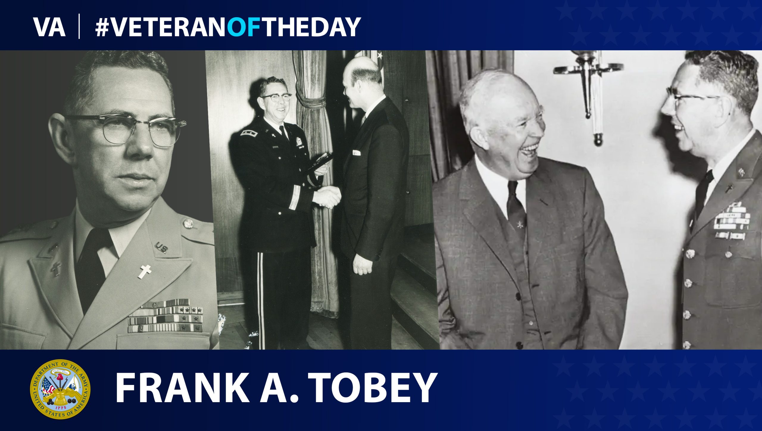 Army Veteran Frank A. Tobey is today’s Veteran of the Day.