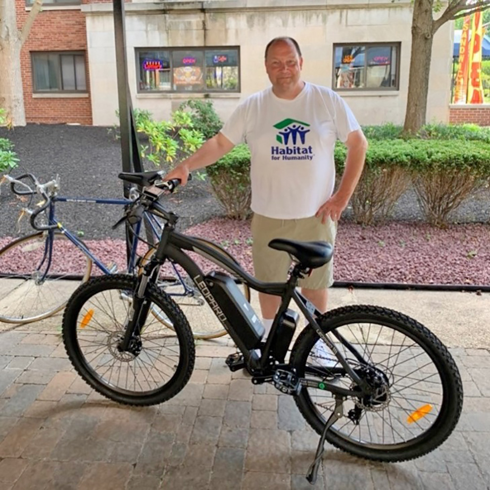 With e-bike from VA, no more walking to work