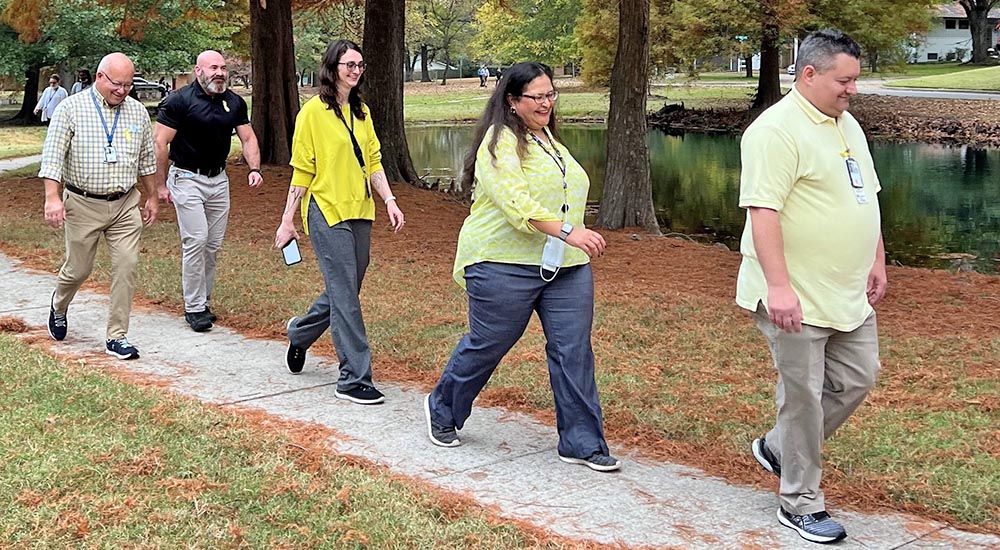 Eastern Oklahoma VA employees walk to promote Whole Health