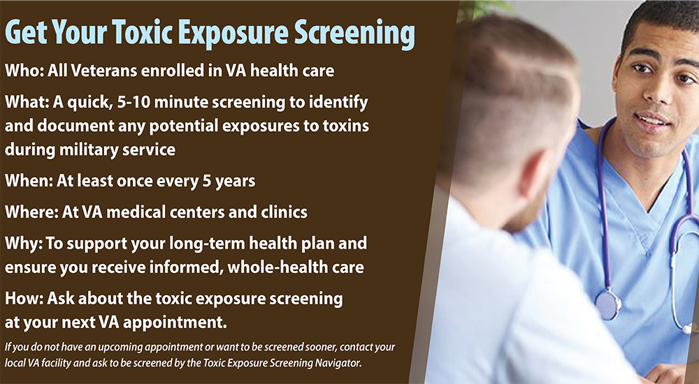 Toxic exposure screening infographic